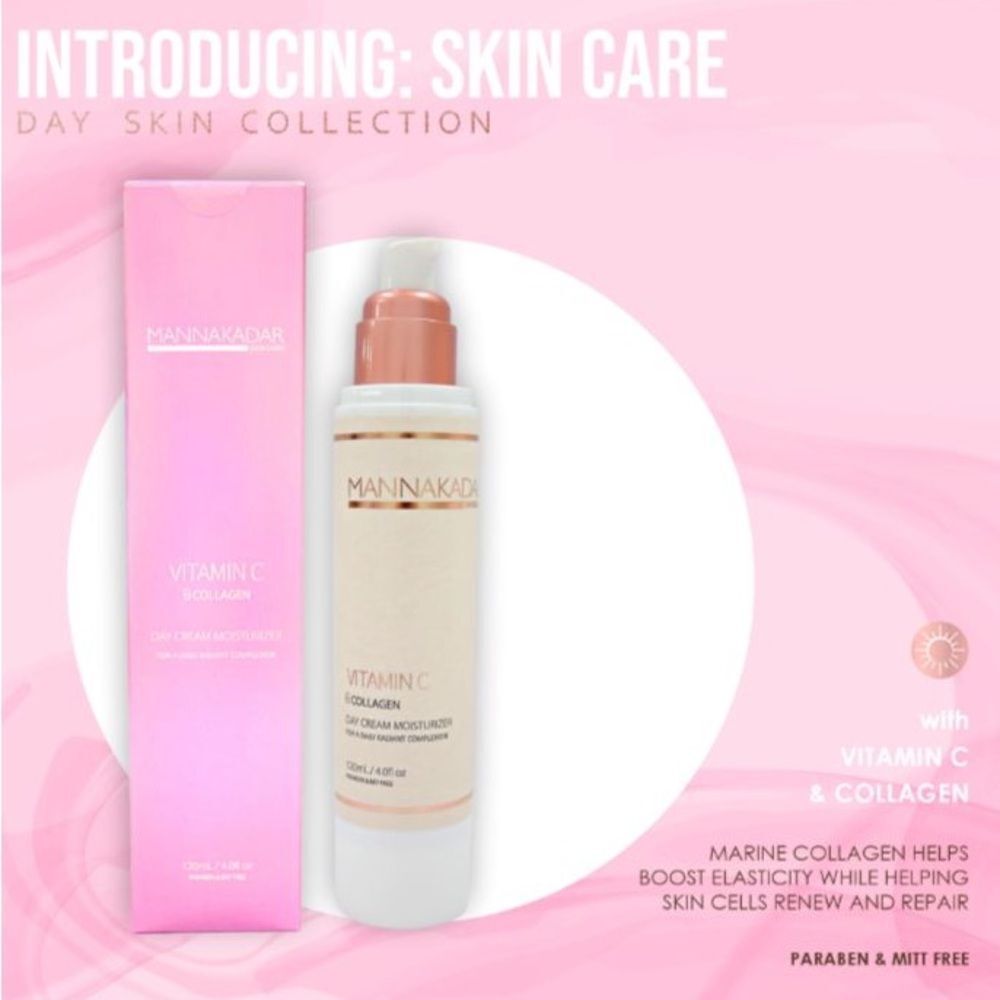 MANNA KADAR vitamin c collagen day cream moisturizer 4.0 FL OZ NEW